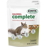 Exotic Nutrition Squirrel Complete bag front view showing fresh ingredients for a balanced diet