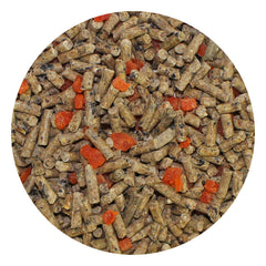 Feeding scene with Exotic Nutrition diet portioning for daily care