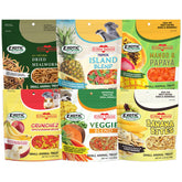Exotic Nutrition Treat Assortment 6-pack display for daily enrichment.