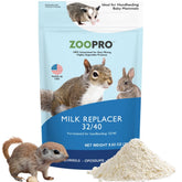 Exotic Nutrition ZooPro Milk Replacer package showing balanced protein and fats for young squirrels