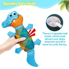 EXPAWLORER crocodile toy two-pack in colors for versatile indoor and outdoor fun