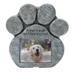 EXPAWLORER Pawprint Frame with waterproof case protects your pet photo outdoors