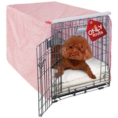 Explore Land dog crate cover on a 24-inch crate enhances room decor.