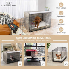 Explore Land heavy-duty polyester crate cover endures daily use.