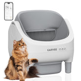 ExploreHorizon self-cleaning litter box open-top design for easy cat entry and cleanup.