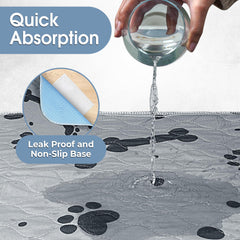 EXPOWEX non-slip bottom dog pad stays secure on wood or tile floors.