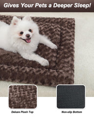 Exsnugy dog bed with non-slip bottom keeps the mat in place on floors.