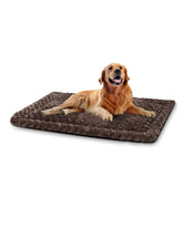 Exsnugy washable dog bed mat with plush interior for cozy sleep.