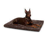 Exsnugy washable dog bed mat in brown provides a cozy sleep surface for all sizes.