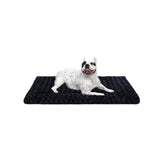 Exsnugy washable dog bed mat with soft plush fabric for cozy comfort and easy care