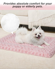 Exsnugy pink plush fabric close-up highlighting skin-friendly surface