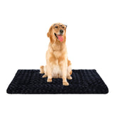 Exsnugy washable dog bed mat with non-slip bottom for secure placement.