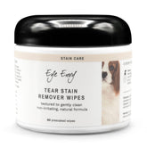 Eye Envy tear stain wipes for dogs with textured cleaning action remove debris gently.