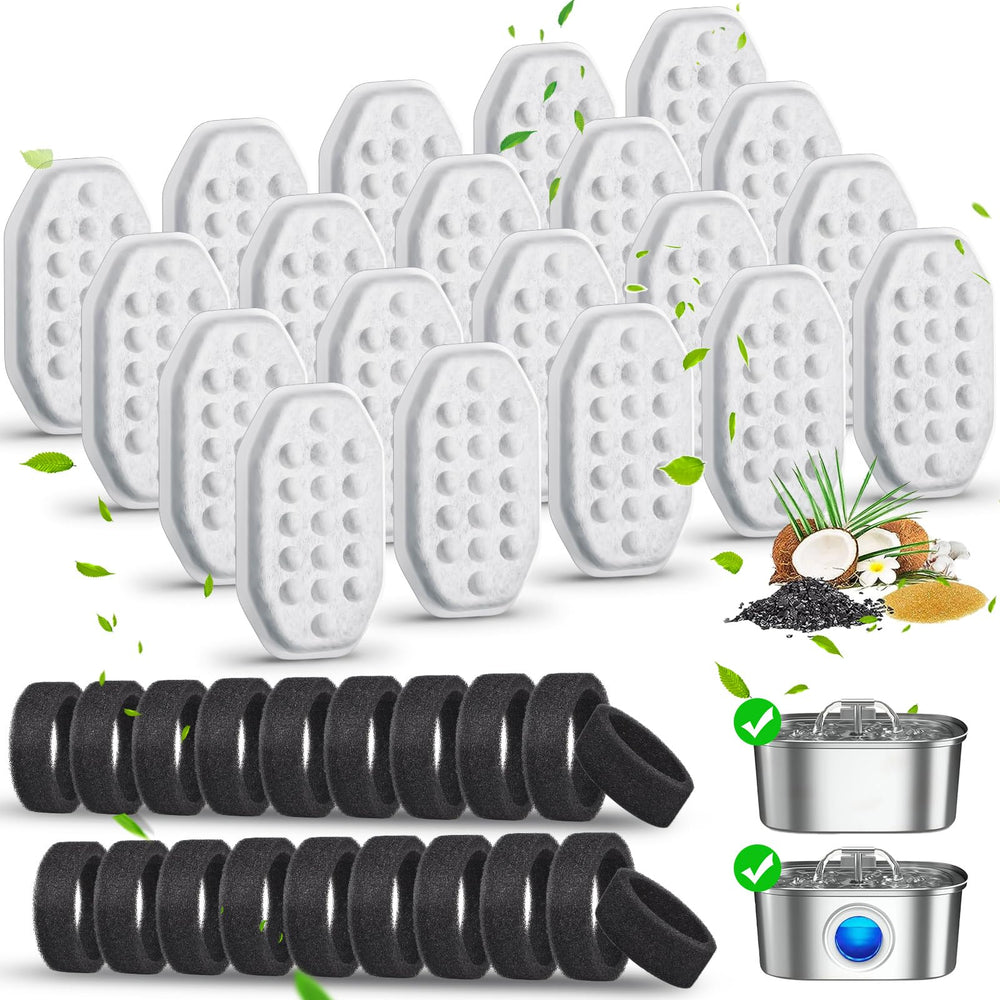 Eyehoce cat water fountain filters 40-pack for clean, fresh hydration