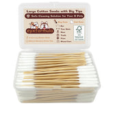 eyxformula 6inch swabs with bamboo handle for gentle pet care.
