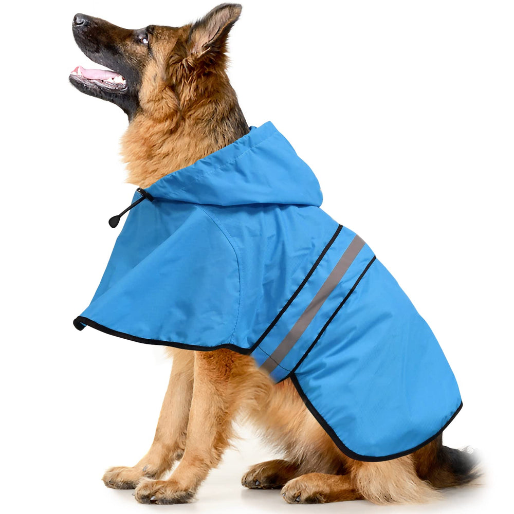 Ezierfy Reflective Dog Rain Coat with waterproof fabric for dry daily walks.