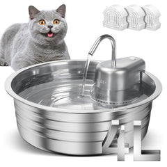 EZMioo cat fountain demonstrates 4L capacity for long hydration sessions