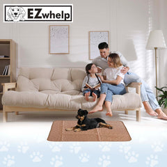EZwhelp coffee-top pad resists stains and stays cleaner between washes.