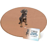 EZwhelp round 48in pee pad top layer provides soft comfort and leak protection