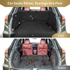 F-color SUV Cargo Liner bumper flap protects against claws during pet entry