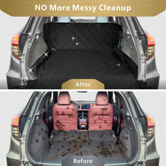 F-color SUV Cargo Liner four-layer water-resistant quilt protects seats from spills