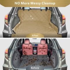 F-color water-resistant four-layer fabric shields seats from moisture.