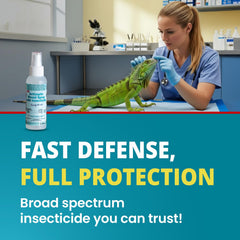 F10 antiseptic wound spray on bird wound for cleanliness and comfort