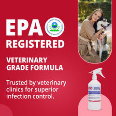 F10 disinfectant for litter boxes to reduce odor and germs.