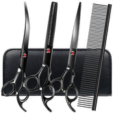 FAIGEO curved scissors 7-7 inch for precise contouring on pets.
