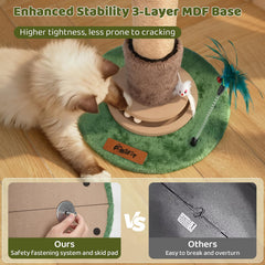 Famifit cat toy mouse hole invites interactive play and exploration.