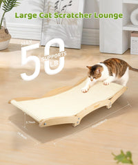 Famifit extra-wide sisal surface allows big cats to stretch and scratch comfortably.
