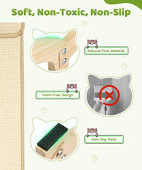 Famifit solid wood base is paint-free and odor-free for safe indoor use.