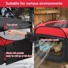 FAMIROSA brooder feeder keeps chicks fed with minimal spills.