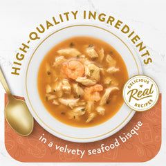 Fancy Feast cat topper over kibble to boost moisture and flavor