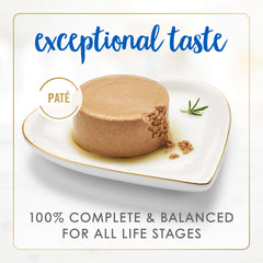 Fancy Feast Classic Pate ingredients featuring ocean whitefish and tuna