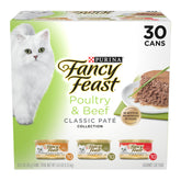 Fancy Feast Classic Poultry and Beef Pate unopened 3oz can ready to serve.