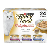 Fancy Feast Delights cheddar chicken grilled can with savory morsels for cats.