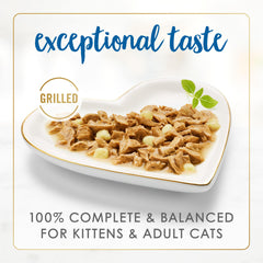 Gravy bowls showing cheddar flavor in Fancy Feast Delights for mealtime.
