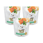 Fancy Feast dry cat food with ocean fish and salmon kibbles for premium taste.