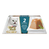 Fancy Feast Gems packaging featuring ocean fish flavor for a premium feline dining experience.