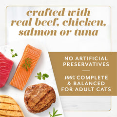 Fancy Feast Gems single-serve portions peel and reveal for freshness.