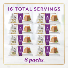 Fancy Feast Gems turkey pate mousse pyramid form enhances presentation and curiosity.
