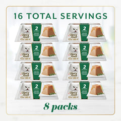 Two-serving pack keeps meals fresh and easy for busy pet parents.