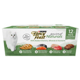 Fancy Feast Gourmet Naturals Beef Pate can; protein supports lean muscle health