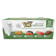 Fancy Feast Gourmet Naturals Beef Pate can; protein supports lean muscle health