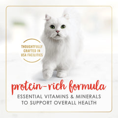 Serving suggested Fancy Feast Gravy Lovers, beef pate in gravy for adult cats
