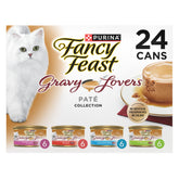 Fancy Feast Gravy Lovers variety pack bowl showing aroma and texture for adult cats