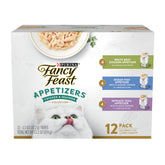 Fancy Feast Lickable Appetizers Ocean Fish with Shrimp tray for tasty toppers