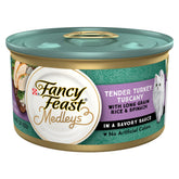 Fancy Feast Medleys Tender Turkey Tuscany bites in savory sauce tempt adult cats.