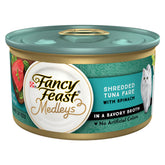 Fancy Feast Medleys tuna-spinach-broth can supports complete nutrition for adult cats